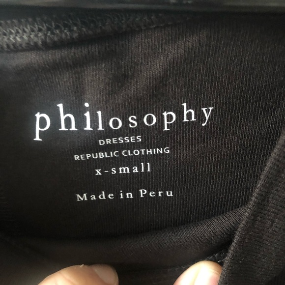 NWT Philosophy Apparel Scoop Neck Cap Sleeve Dress - Picture 7 of 7